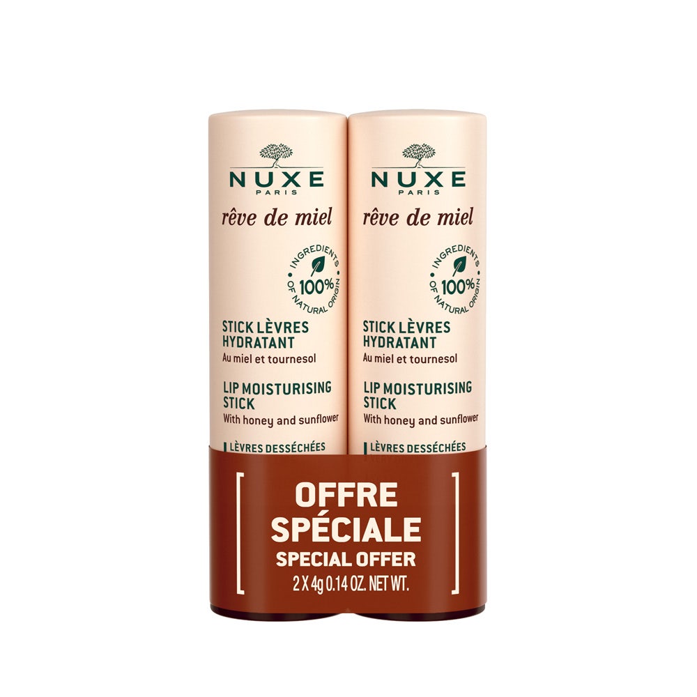Nuxe Reve De Miel Moisturizing Lipstick 2x4g