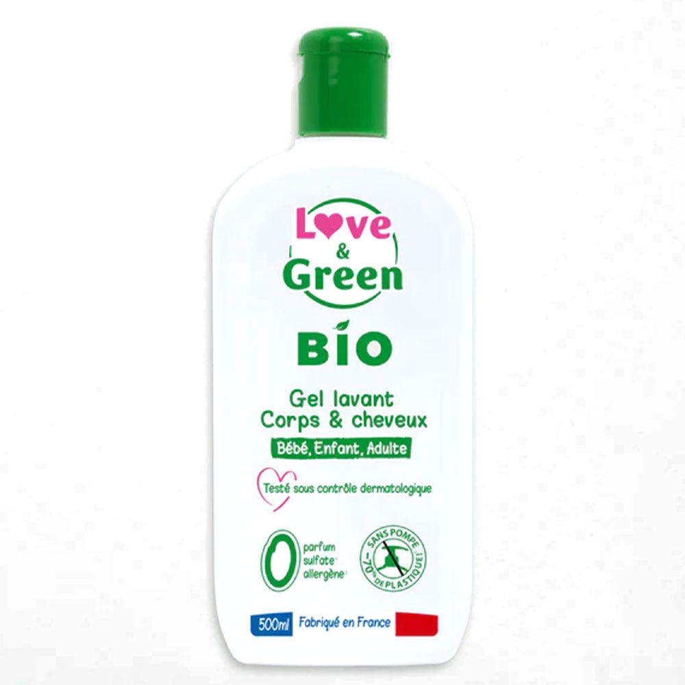 Love&Green Cleansing Gel Body And Hair 500ml