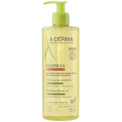 A-Derma Exomega Control Emollient Shower Oil Biodegradable Formula 500ml