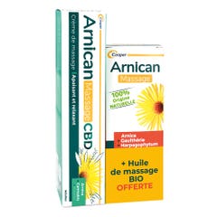 Arnican CBD Massage Cream 60ml + Free 100ml organic massage oil