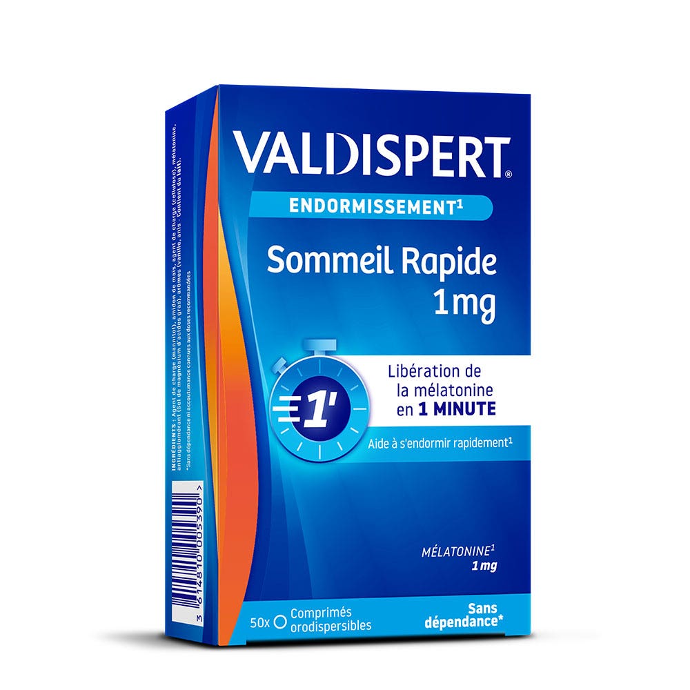 Valdispert Fast-Release Melatonin 1mg 50 Tablets