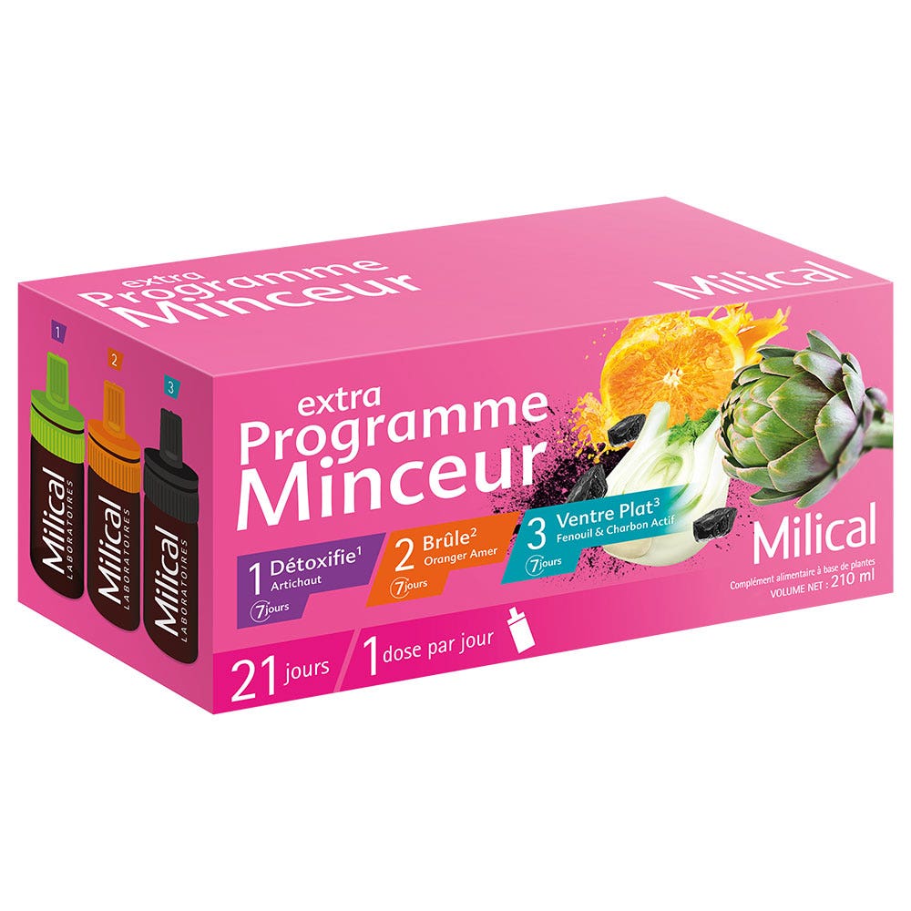 Milical Extra Programme Minceur x21 Fioles de 10ml