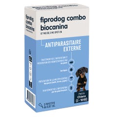 Biocanina Pest Control Solution for Spot-On Small Dogs from 2kg to 10kg Fiprodog Combo 3 pipettes