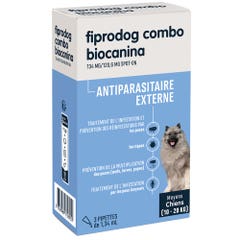 Biocanina Pest Control Solution for Spot-On Medium dogs from 10kg to 20kg Fiprodog Combo 3 pipettes
