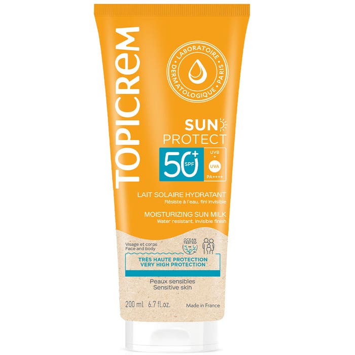 Topicrem Sun Protect Sunscreens Moisturising Milk SPF50+ (in French ...