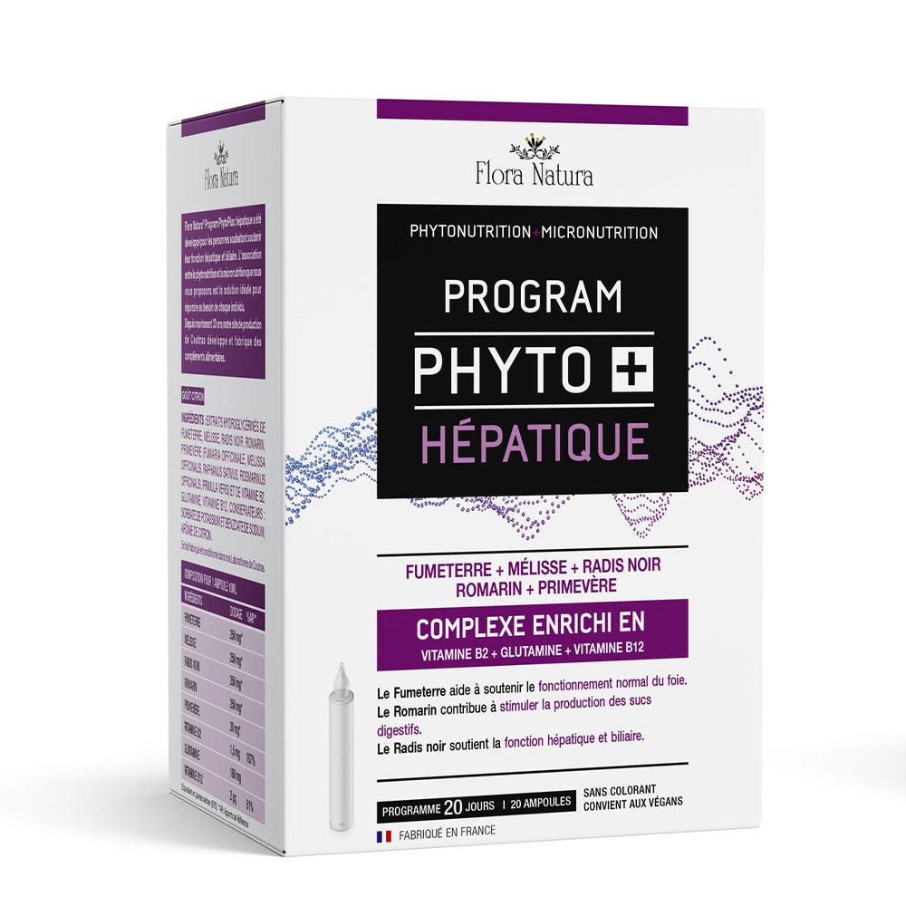 Flora Natura Program Phyto+ Hepatic 20 x 10ml Drinkable Ampulas