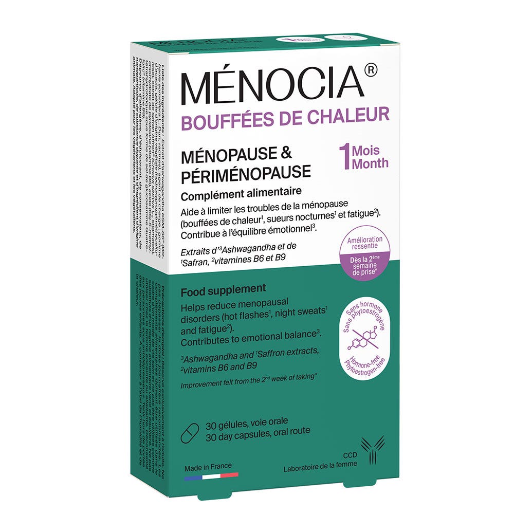 Ccd Menocia Hot flushes Menopause&amp;Perimenopause 30 capsules