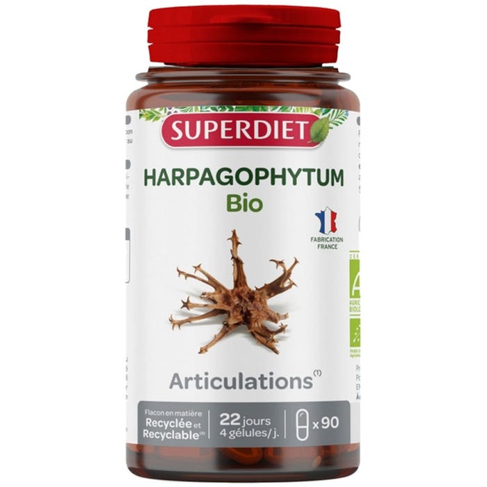 Superdiet Organic Harpagophytum Articulation 90 Capsules