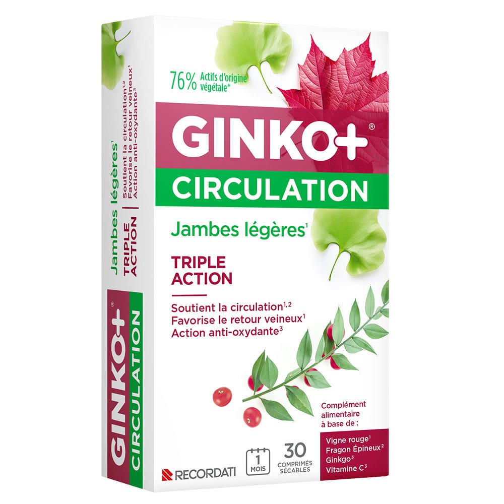 Ginko+ Circulation Light Feet 30 tablets