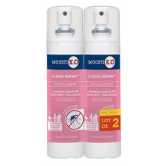 Mousti K.O Mosquito repellent lotion From 6 Months 2x100ml