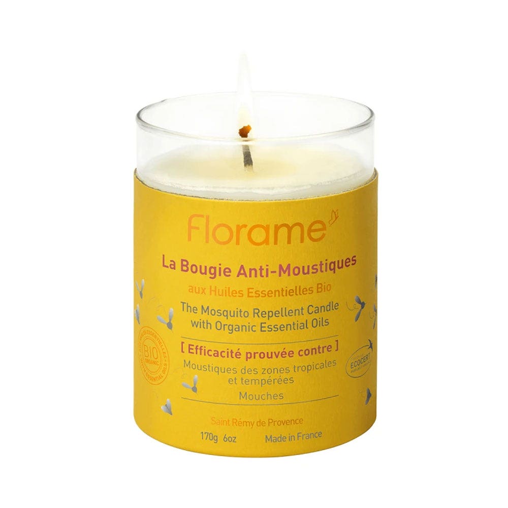 Florame Mosquito Repellent Candle With Essential Oils 170g
