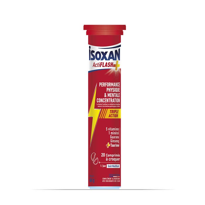 Isoxan Actiflash+ 20 chewable tablets - Easypara
