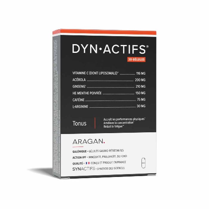 Aragan Synactifs Dynactives Toning 30 Gelules - Easypara