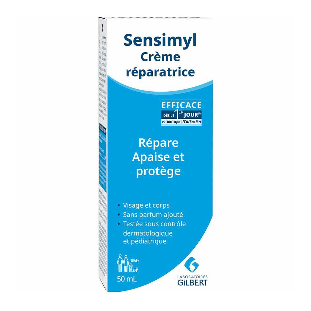 Sensimyl Repair Cream Face and Body Oily Irritated Sensitive Skin 50ml