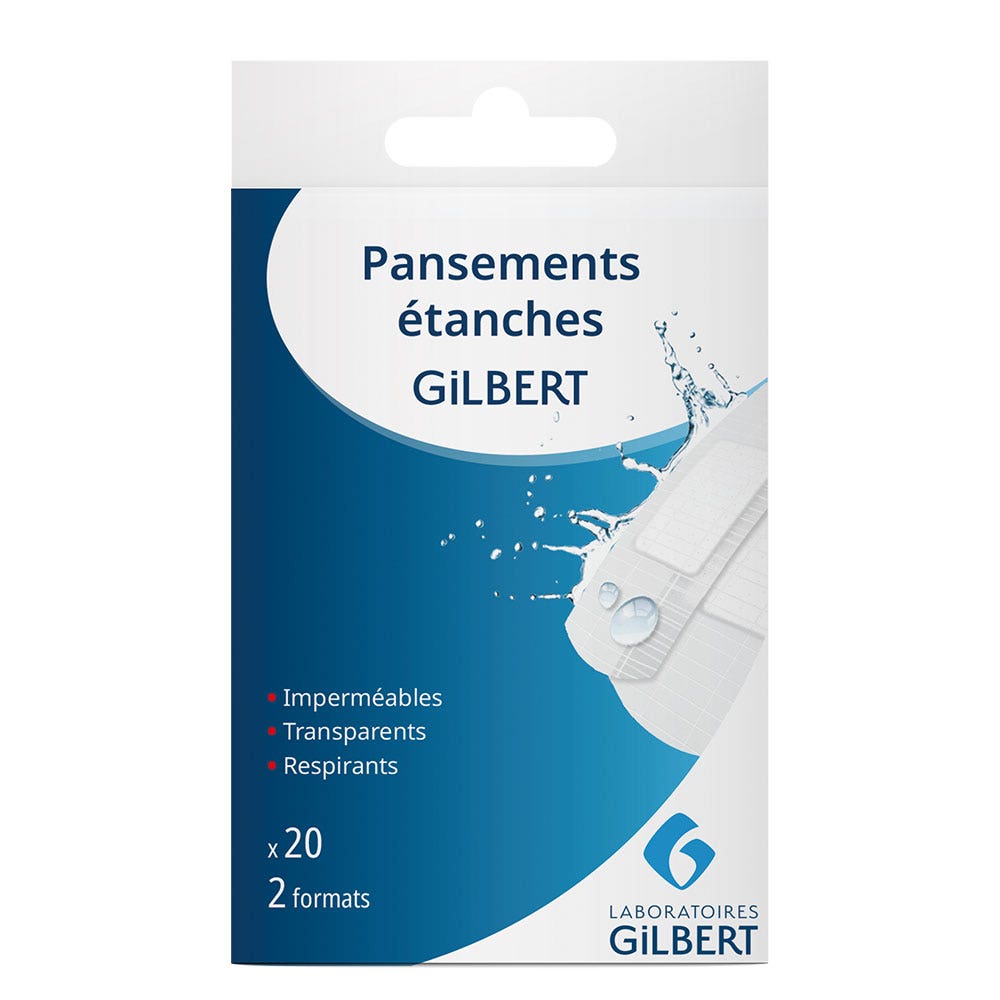 Gilbert Waterproof Plasters 2 Formats x20