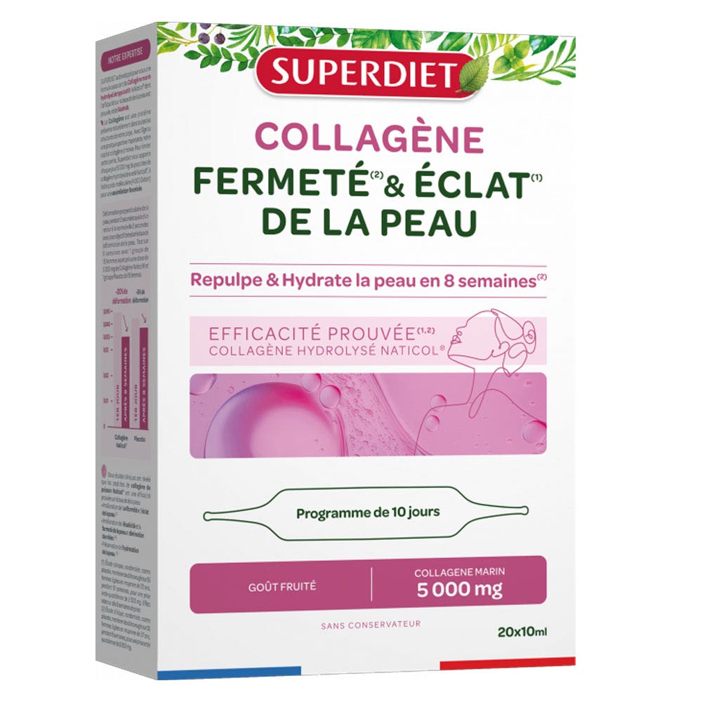 Superdiet Skin Firmness & Radiance Collagen Fruity taste 2 x 10 ml