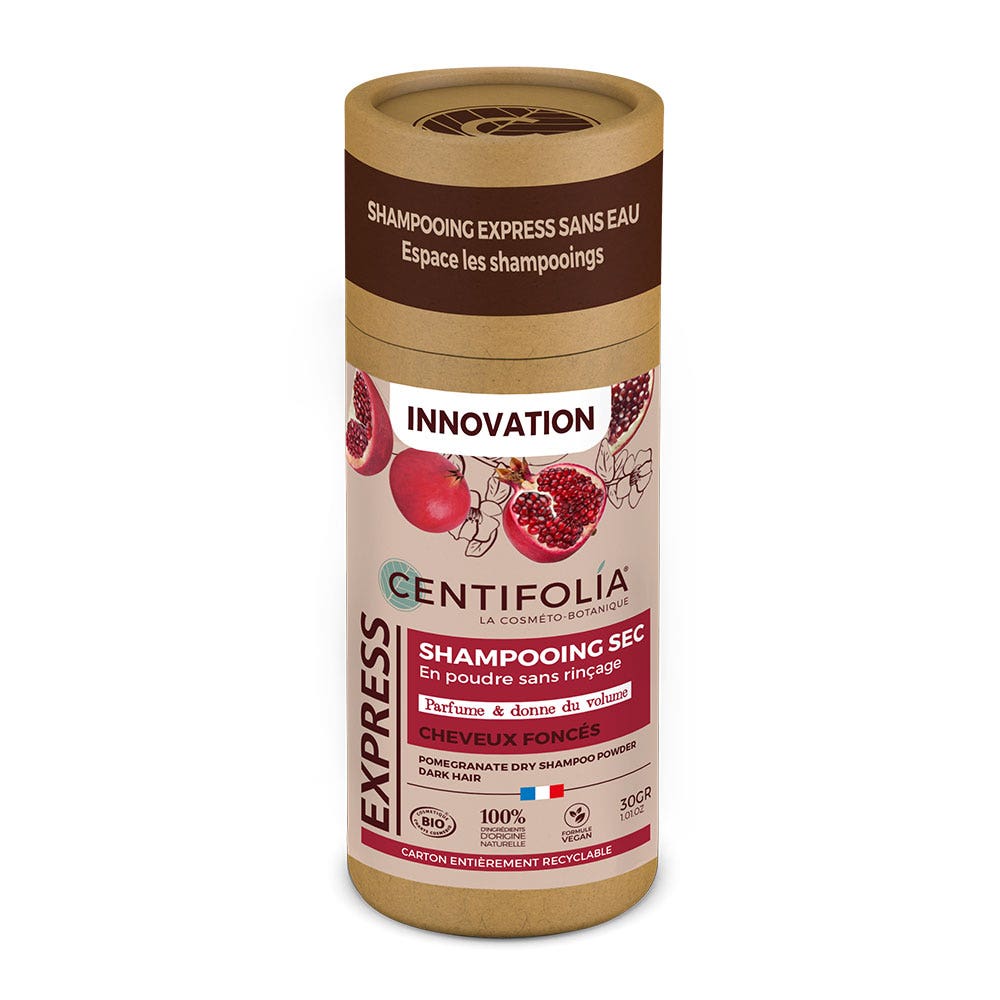 Centifolia No-Rinse Dry Powder Shampoo Dark hair 30g
