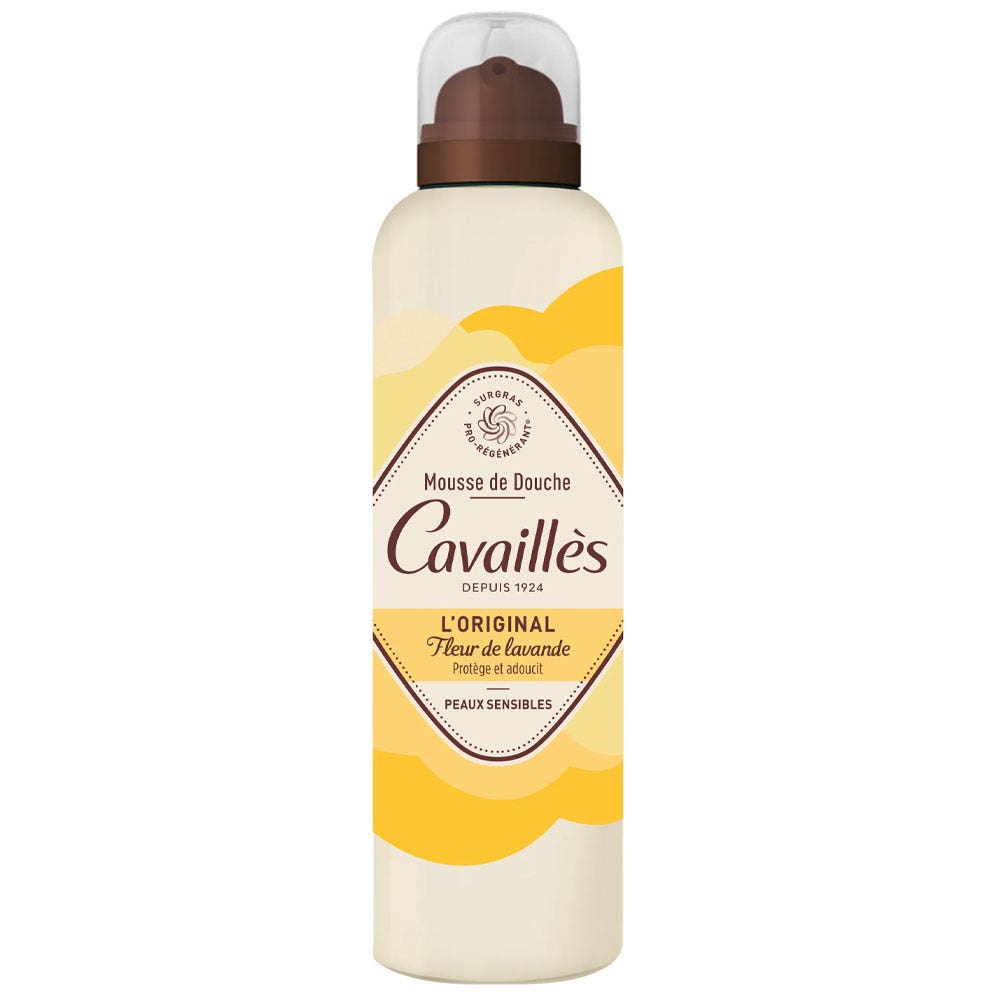 Cavaillès Surgras Pro-Regenerating Lavender Flower Shower Foam 200ml
