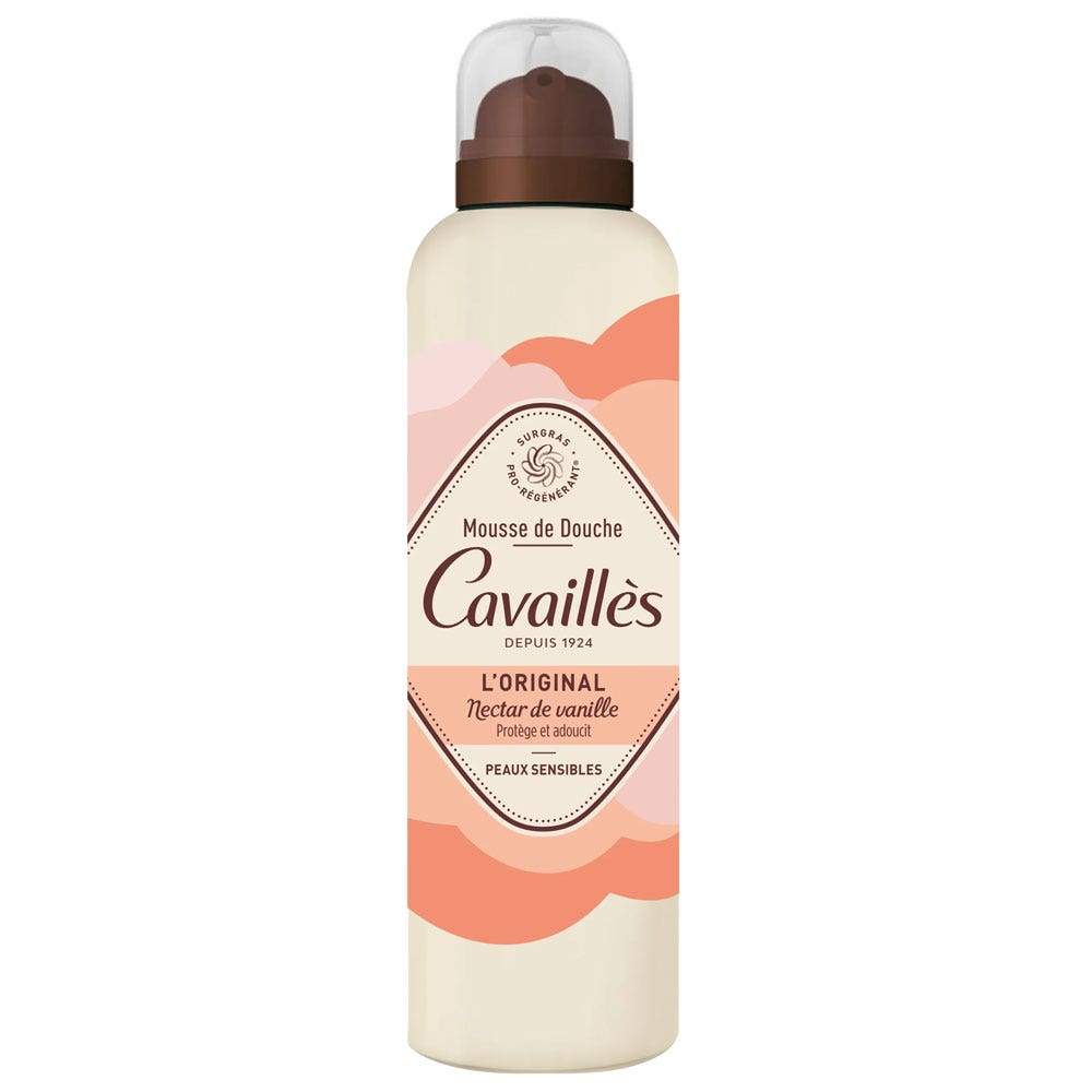 Cavaillès Surgras Pro-Regenerating Vanilla Nectar Shower Foam 200ml