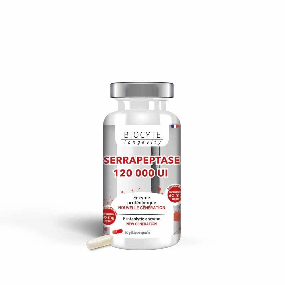 Biocyte Longevity Serrapeptase x60 capsules