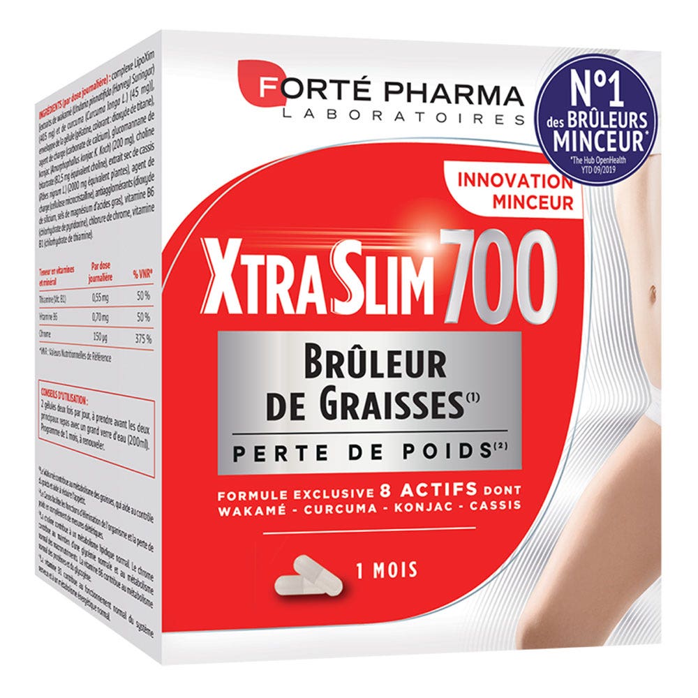 Forté Pharma XtraSlim Fat burner Weight loss 8 Active ingredients 120 tablets