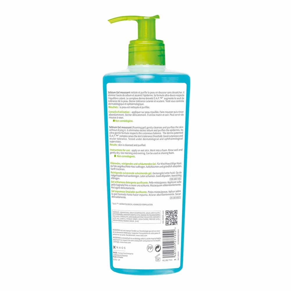Bioderma Sebium Purifying Cleansing Foaming Gel combination