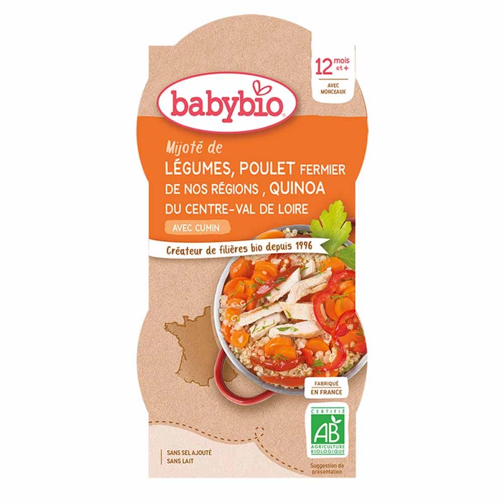 Babybio Menu Du Jour Day Dish 12 Months 2x200g