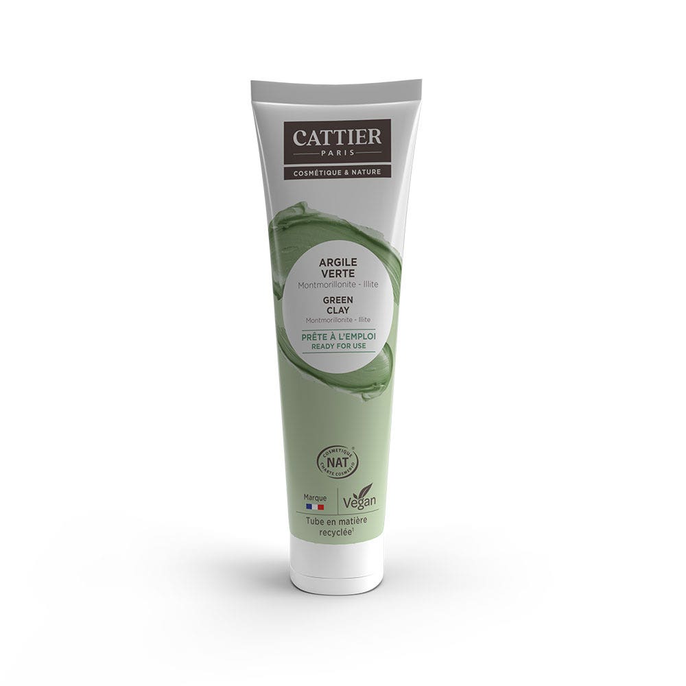 Cattier Clay Ready For Use Green Clay Peaux Mixtes à Grasses 400g