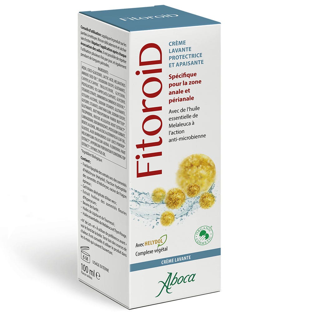 Aboca Gastro-intestinal Fitoroid Protective and Soothing Cream Wash Haemorrhoidal disorders 100ml