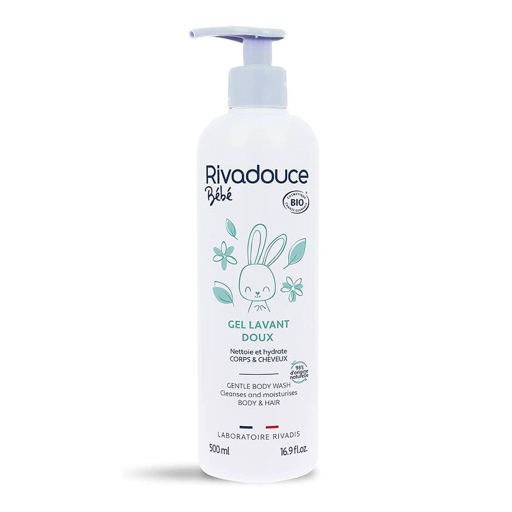 Rivadouce Baby Bioes Gentle Cleansing Gel Body &amp; Hair 500ml