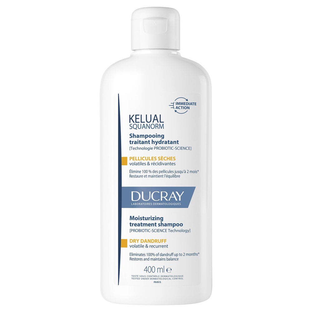 Ducray Kelual Squanorm Dry Dandruff Treatment Shampoo 400ml