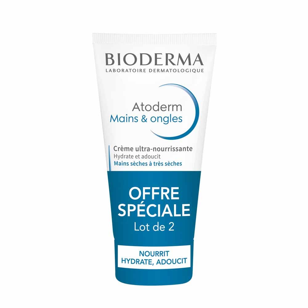 Bioderma Atoderm Ultra-Nourishing Cream Dry to Very Dry Hands 2x50ml