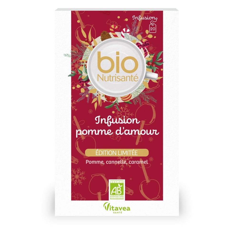 Vitavea Santé BioNutrisanté Organic Herbal Teas Love Apple 20 sachets