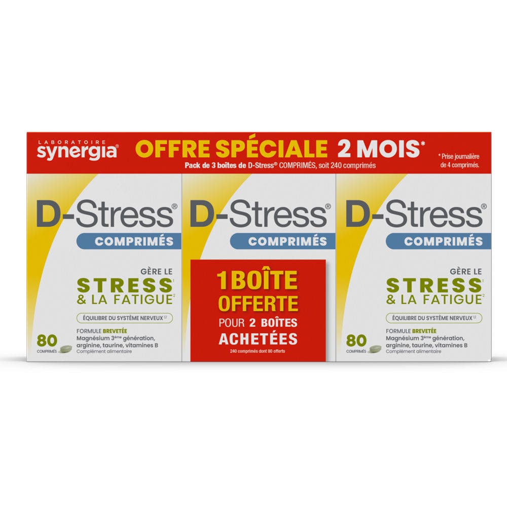 Synergia De-Stress Stress and fatigue 3x80 tablets