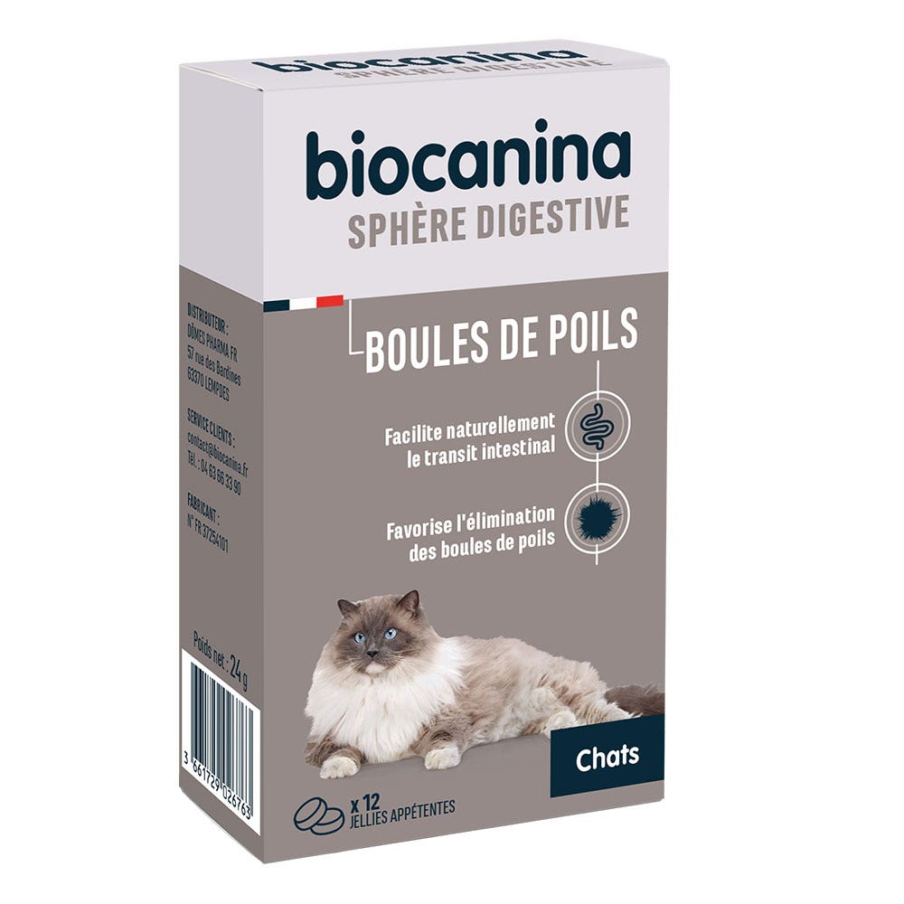 Biocanina Gastro-enterology Hairballs 12 Jellies 24g