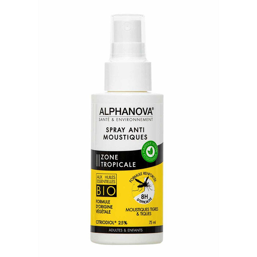 Alphanova Santé Mosquito Repellent Spray Tropical Zones Zone tropicale 75ml