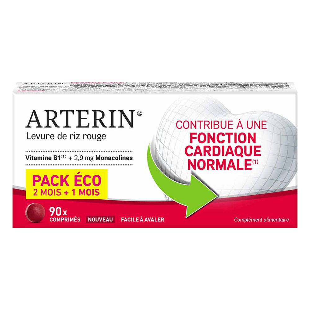 Omega Pharma Arterin Levure de Riz Rouge Pack éco x90 comprimés