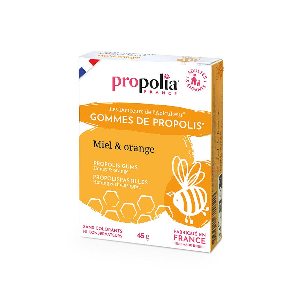 Propolia Propolis Gums Honey And Orange 45g