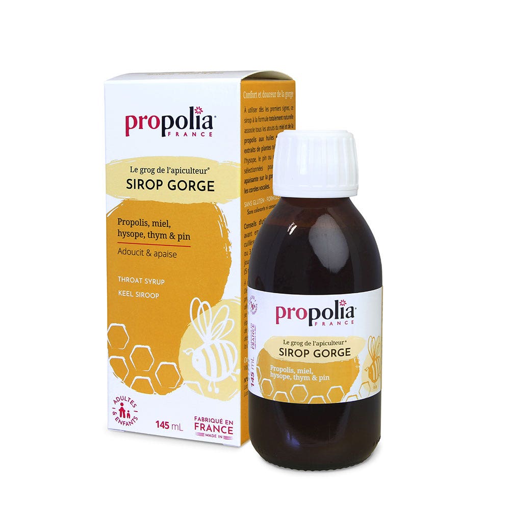 Propolia Throat Syrup Propolis Honey And Lemon 145 ml