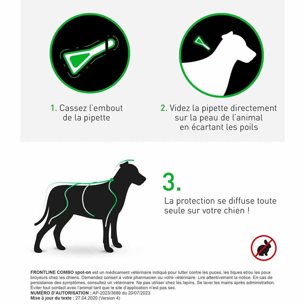 Frontline combo large dog clearance