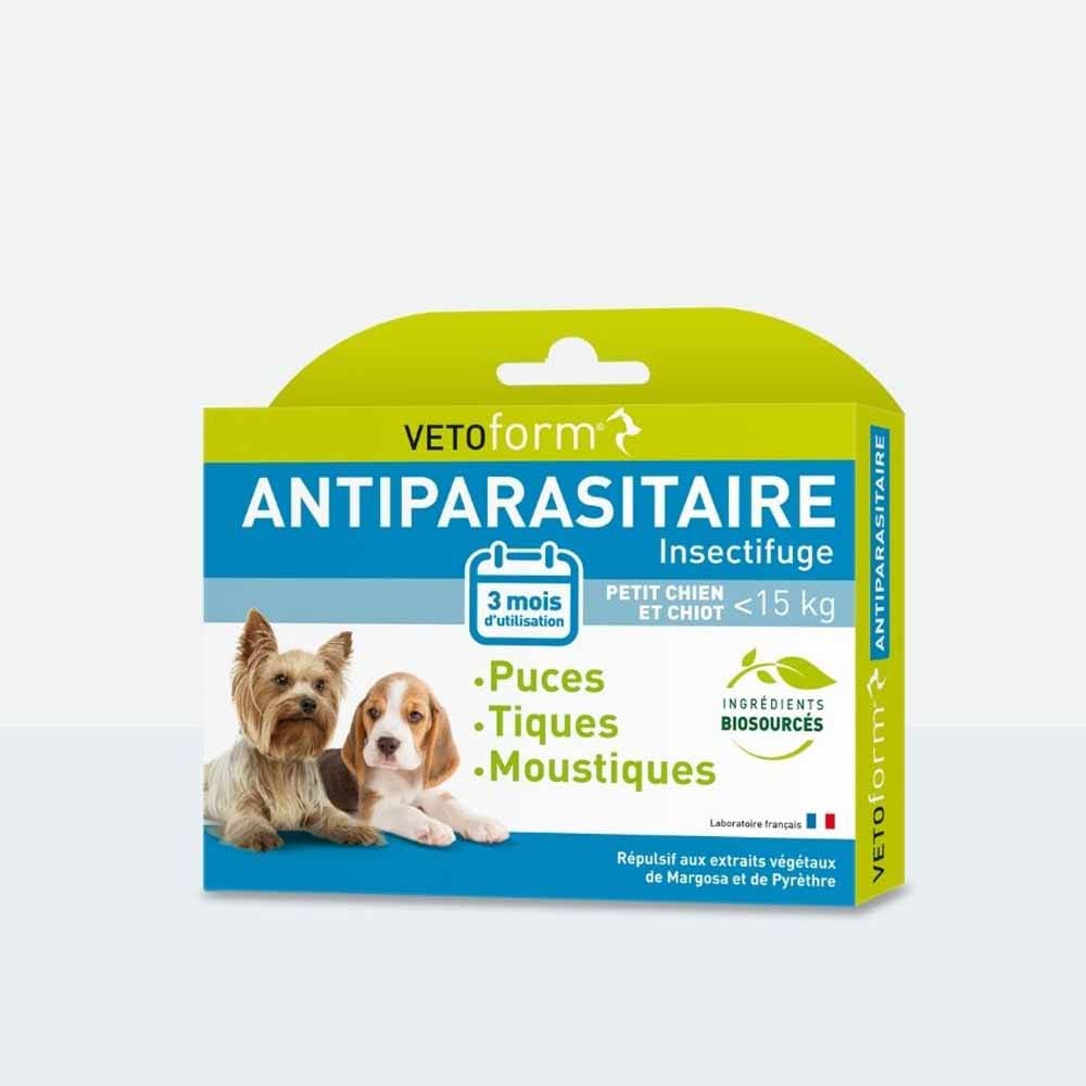 Vetoform Puppies Pest control pipettes and Small dog - 15kg 3x1ml