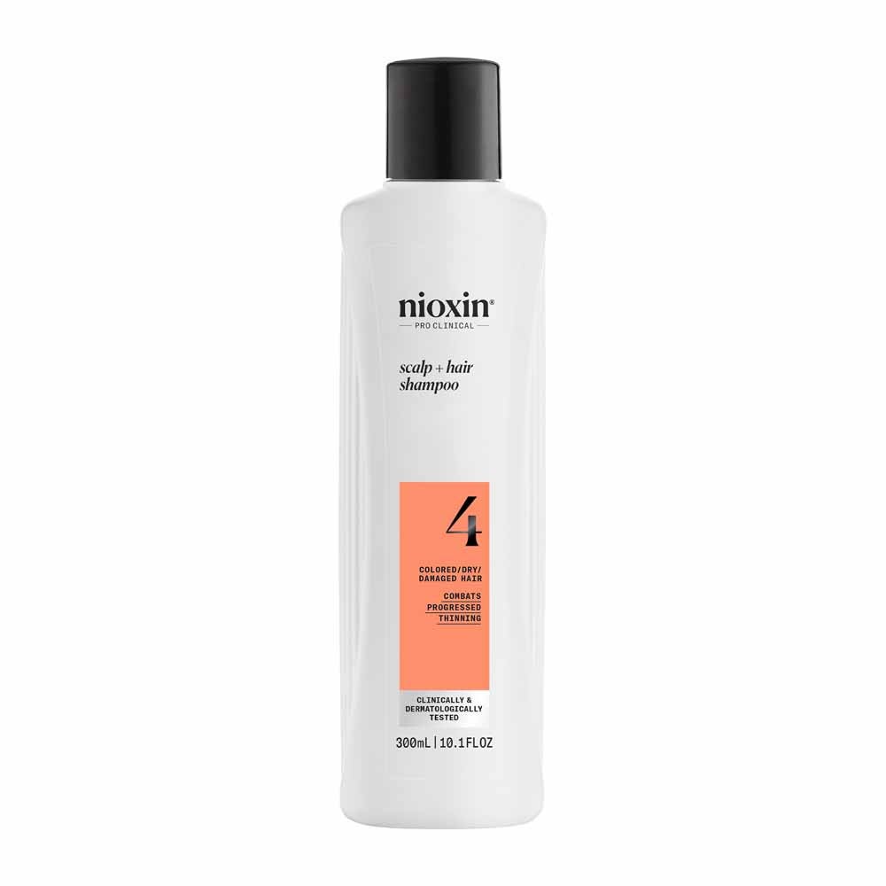 Nioxin System 4 Shampoo for Coloured/Dry/Damaged Hair and Advanced Loss 300ml