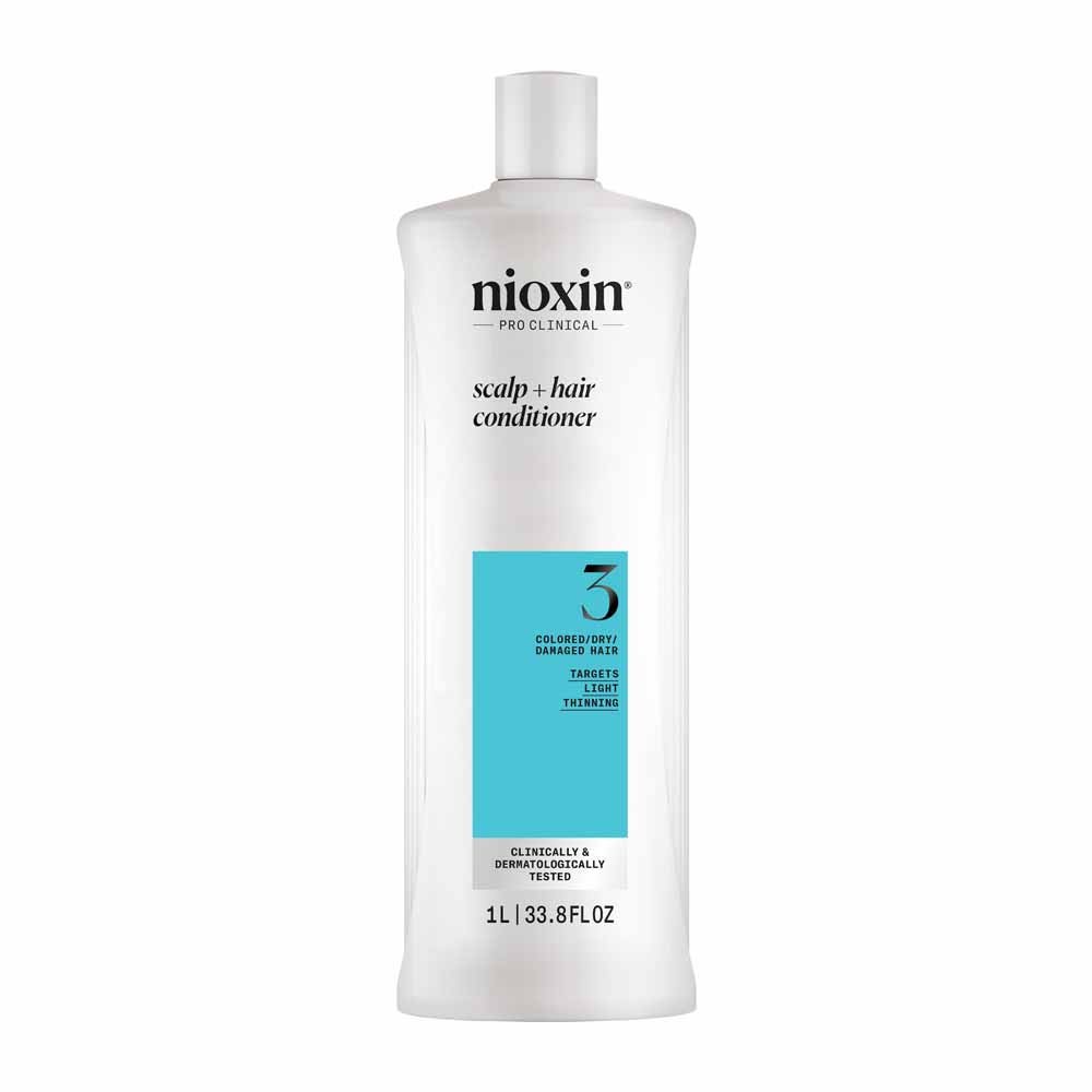 Nioxin Après-Shampooing System 3 Cheveux Colorés/secs/abîmés et Chute Modérée 1l