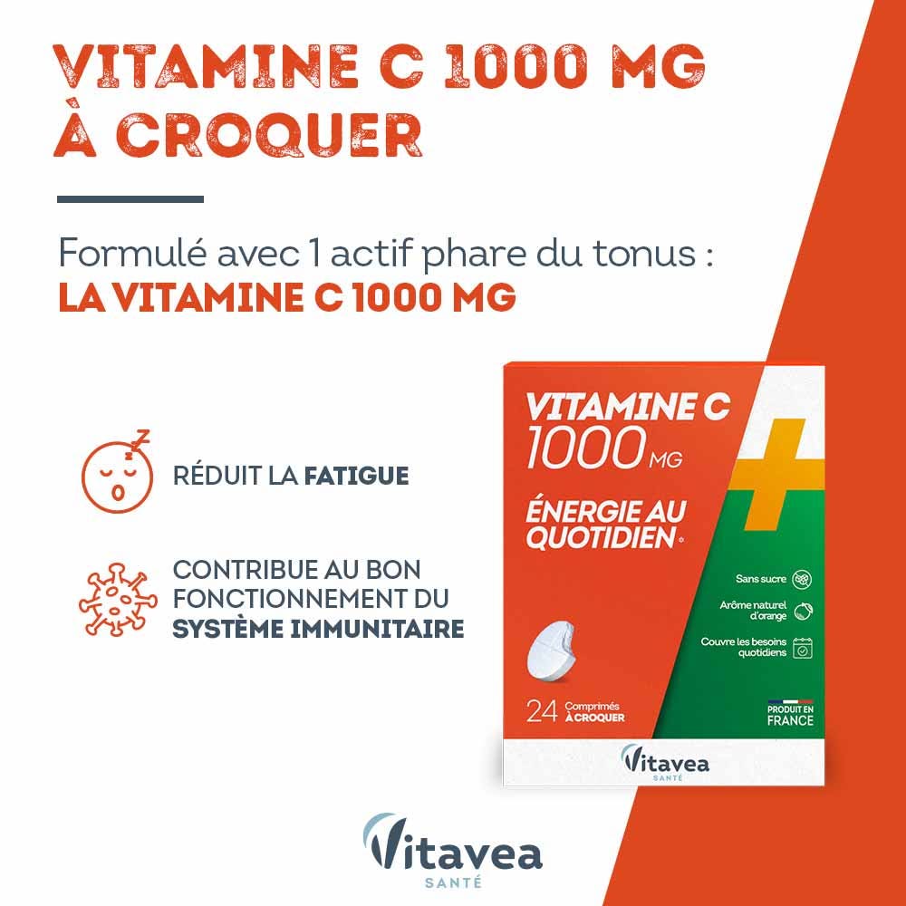 Vitamine C Forte 1000 Mg REAL PHARM - 90 Comprimés, Date De Péremption 09/2025, Complément Alimentaire