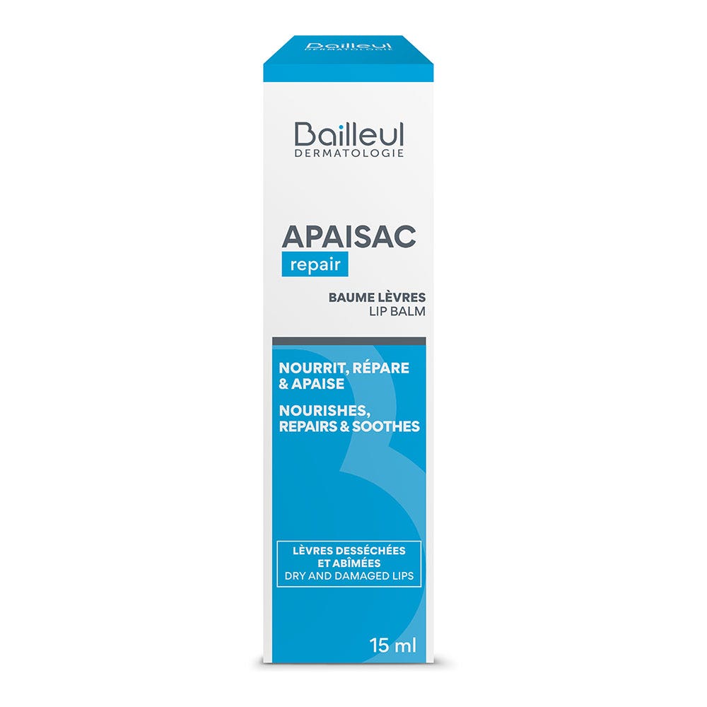 Bailleul Apaisac Lip Balms Sensitive, Dry, and Fragile Skin 15ml