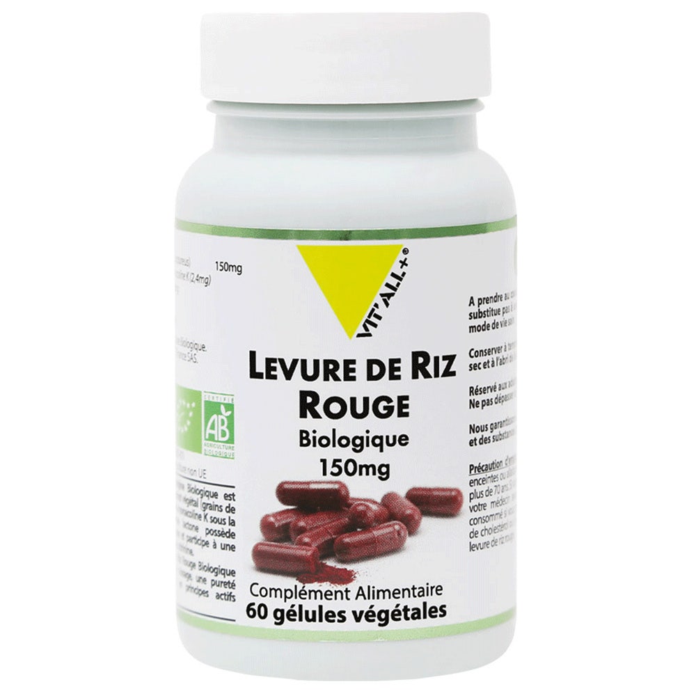 Vit'All+ + Red Rice Yeast 30 Tablets 60 gélules