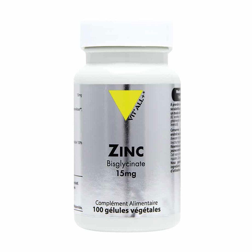 Vit'All+ Zinc bisglycinate 15 mg 100 capsules