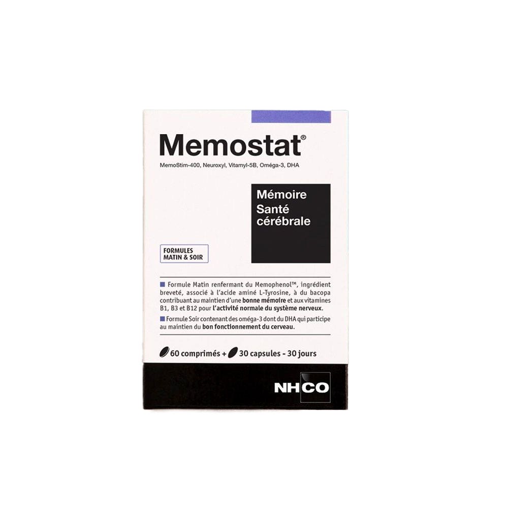 Nhco Nutrition Memostat brain health and memory support 56 COMPRIMES + 28 CAPSULES