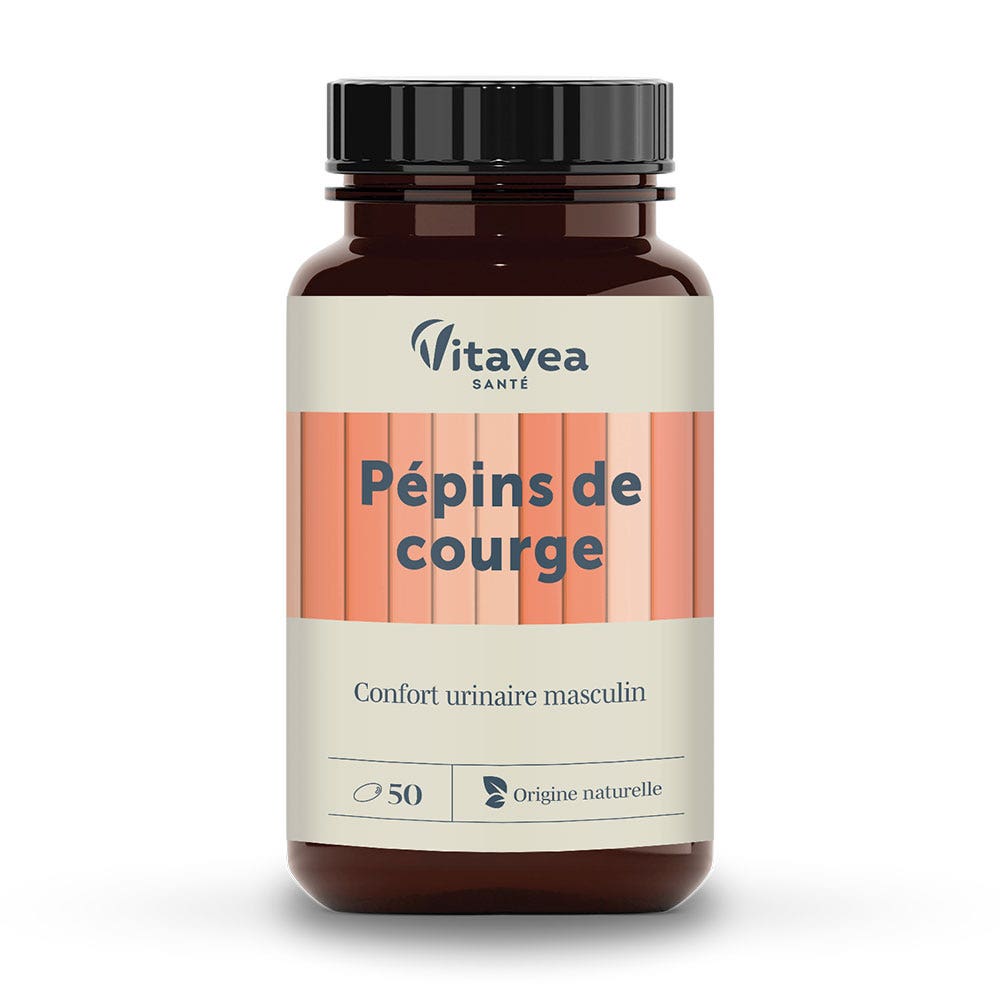 Vitavea Santé Nutri'sentiels Organic pumpkin seeds Confort urinaire masculin 50 Capsules