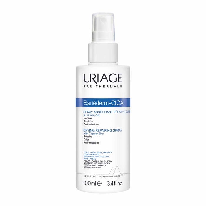 Uriage Bariederm Drying Repairing Cica-Spray 100ml Uriage Bariederm Drying Repairing Cica-Spray 100ml